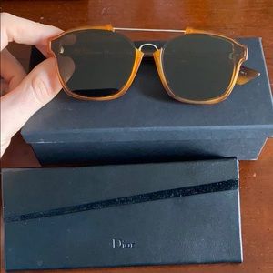 Dior abstract sunglasses brown